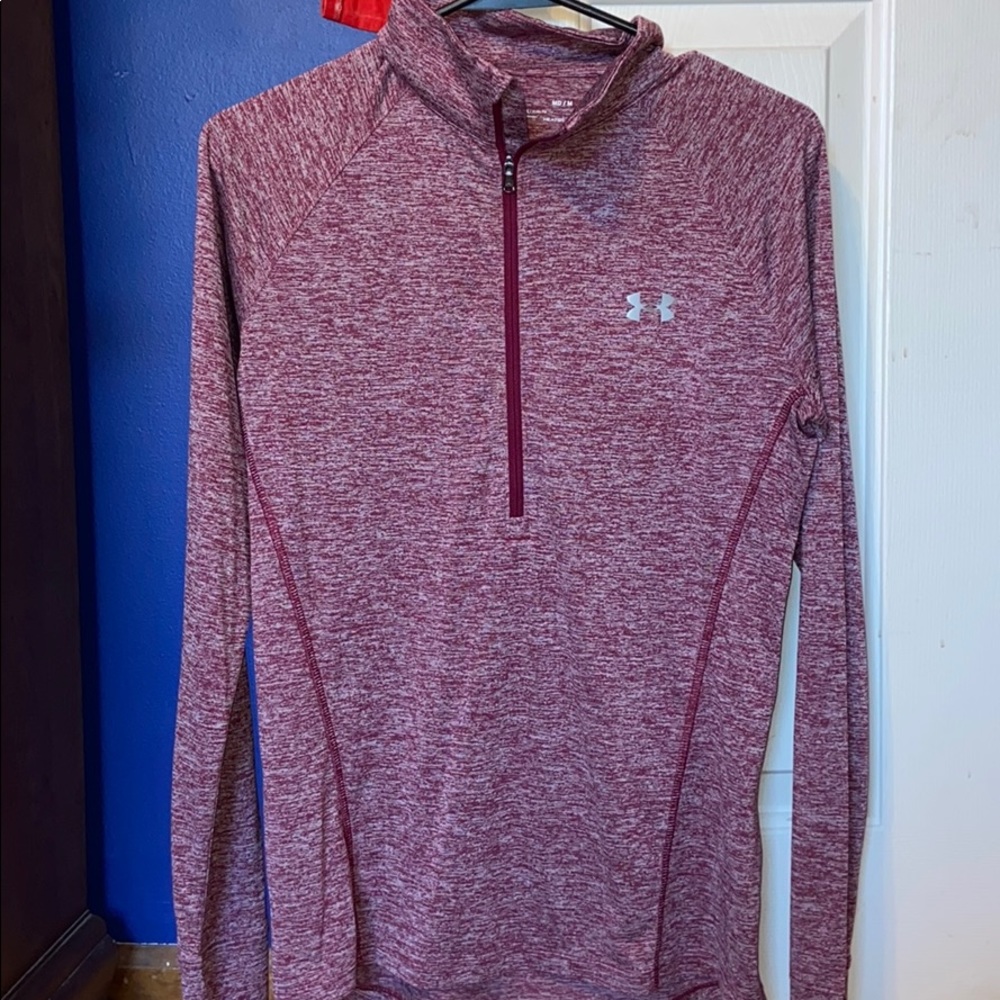 Medium magenta Under Armour 1/4 zip